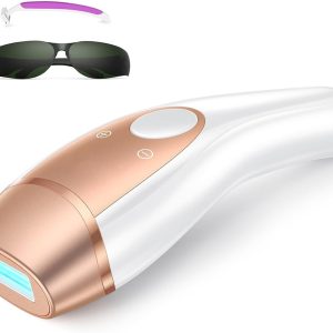 IPL Laser Hair Removal for Women, 41°F Ice-Cooling Contact for Painless Hair Removal, 21J Energy 99% Hair Reduction in 2 Sessions, At-Home Hair Removal Device for Legs, Armpits, Facial, Bikini Line