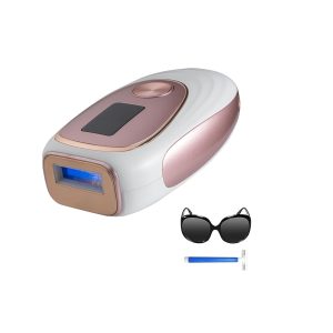 Laser Hair Removal, IPL Hair Removal with Ice-Cooling System for Painless & Long-Lasting Result, Safe At-Home Hair Remover Device for Armpits Back Legs Arms Face Bikini Line, Rose Gold