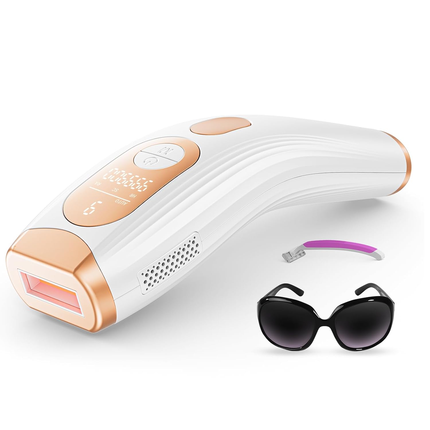 Laser Hair Removal, IPL Laser Hair Removal for Women and Men Permanent, Hair Removal Device with 3.0 IPL Red Light Wave, Home Laser Hair Removal Device for Facial Legs Armpits Bikini Body Use