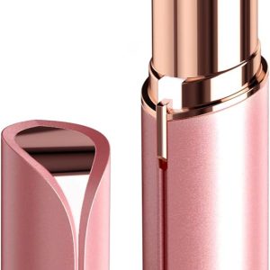Facial Hair Removal for Women Painless Hair Remover, Waterproof Shaver Razor Hair Remover with LED Light for Face Bikini Peach Fuzz Upper Mustache Lip Chin (Rose Gold)