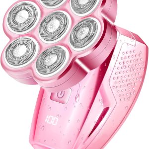 Electric Razors for Women - 120min Cordless Painless Hair Remover with 7D Floating Head - Waterproof Wet Dry Women's Electric Shaver for Legs Face Bikini Line